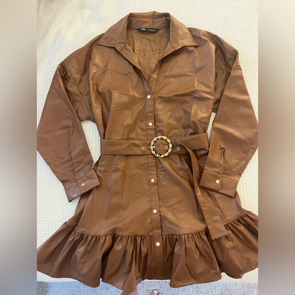 Zara Leather Dress